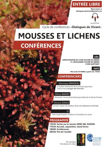 Cycle de conférences Dialogues du vivant : Mousses et lichens – plusieurs approches - 4