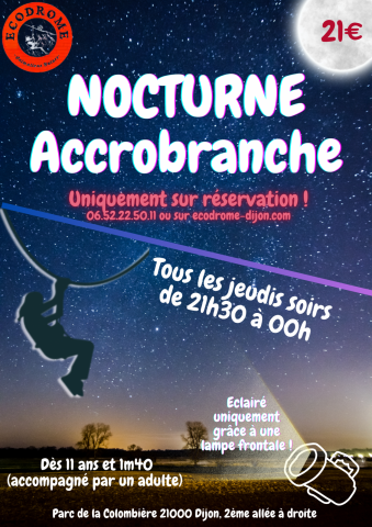 Nocturne à Ecodrome, accobranche - 0