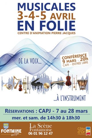 Conférence – Présentation des Musicales en Folie proposées par la Scène Fontainoise - 0