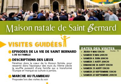 Les Visites d’été de la Maison natale de Saint-Bernard de Fontaine-lès-Dijon 2024 - 2