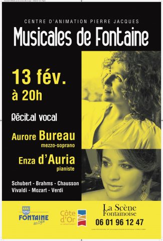 Musicales de Fontaine ” Récital Aurore Bureau, mezzo-soprano “ - 0
